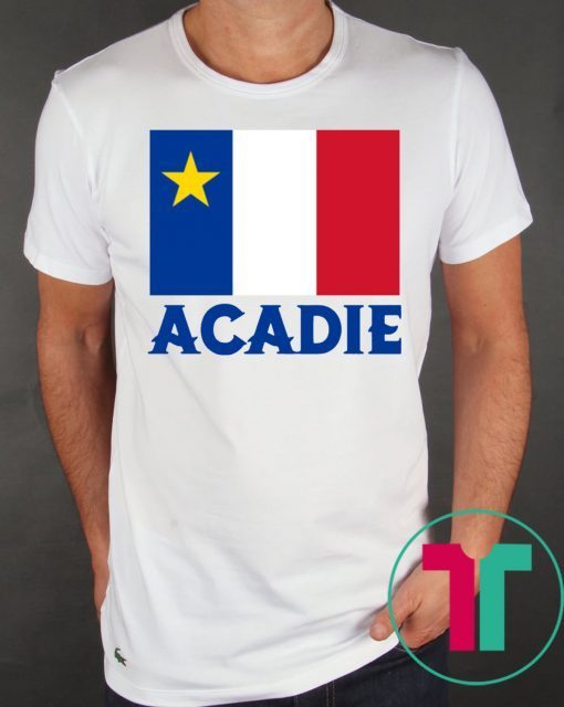 7 Year Old Mathieu’s Acadian Flag Acadie Tee Shirt