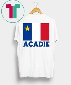 7 Year Old Mathieu’s Acadian Flag Acadie Tee Shirt