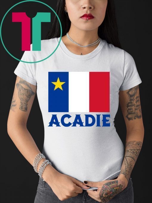 7 Year Old Mathieu’s Acadian Flag Acadie Tee Shirt