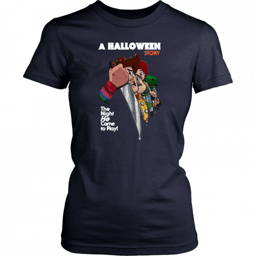 A Halloween story the night he come to play Mens Womens 2019 T-Shirt