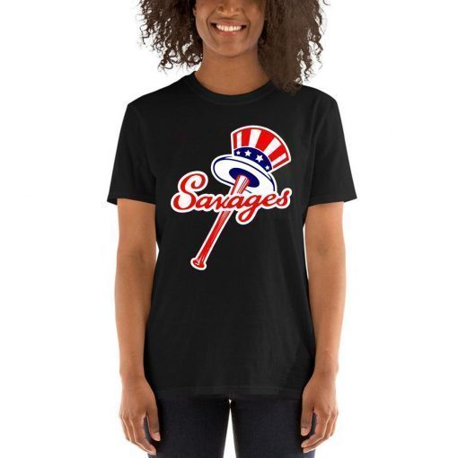 New York Yankees Top Hat Emblem Savages T-Shirt For Mens Womens Kids