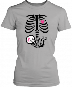 Baby Girl Skeleton Halloween Pregnancy Unisex T-Shirt