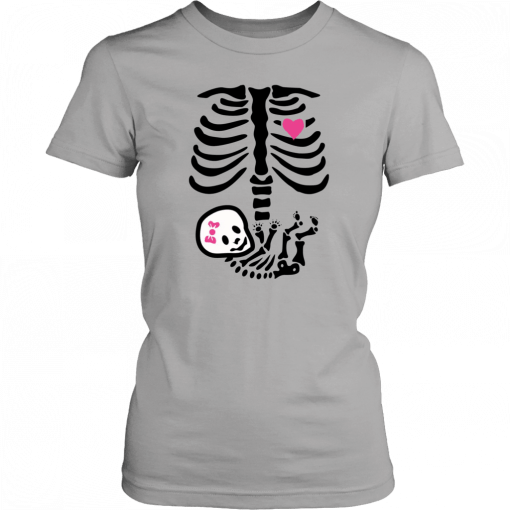Baby Girl Skeleton Halloween Pregnancy Unisex T-Shirt