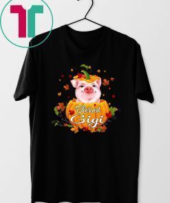 Halloween Blessed Gigi Pig Pumpkin Shirt