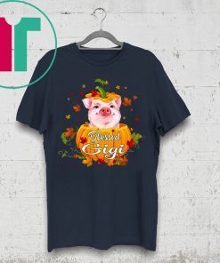 Halloween Blessed Gigi Pig Pumpkin Shirt