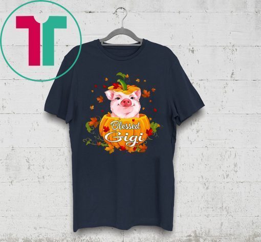 Halloween Blessed Gigi Pig Pumpkin Shirt