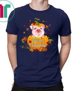 Halloween Blessed Grandma Pig Pumpkin Shirt for Mens Womens Kids