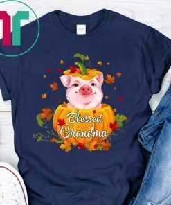 Halloween Blessed Grandma Pig Pumpkin Shirt for Mens Womens Kids