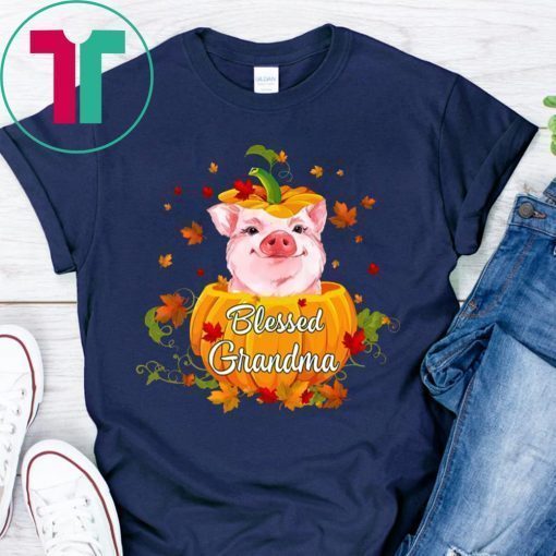 Halloween Blessed Grandma Pig Pumpkin Shirt for Mens Womens Kids