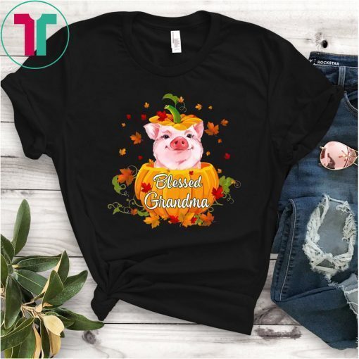 Halloween Blessed Grandma Pig Pumpkin Shirt for Mens Womens Kids