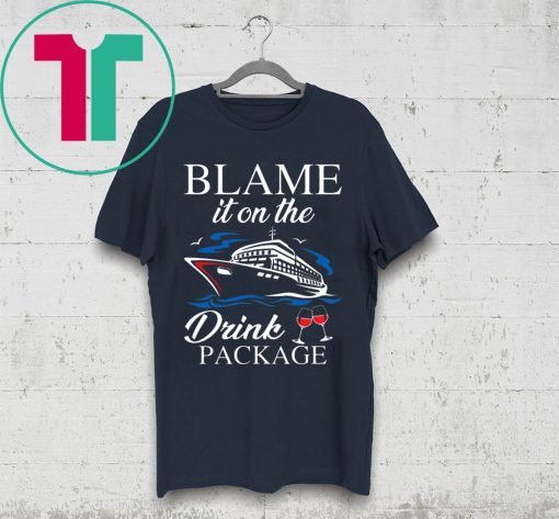 Boat Blame it on the drink package tee shirt