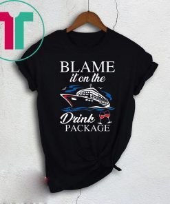 Boat Blame it on the drink package tee shirt