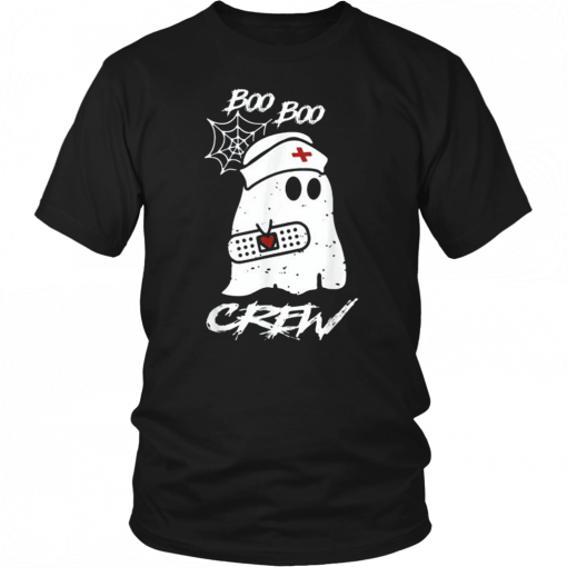 Boo Boo Crew Nurse Ghost Funny Halloween Costume Mens Womens 2019 T-Shirt