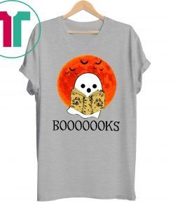 Booooks! Ghost Reading Books Halloween Tee Shirt