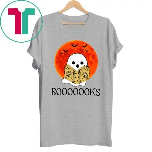 Booooks! Ghost Reading Books Halloween Tee Shirt