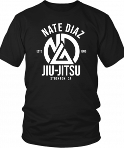 Buy Nate Diaz Jiu Jitsu Stockton Asphalt Shirt