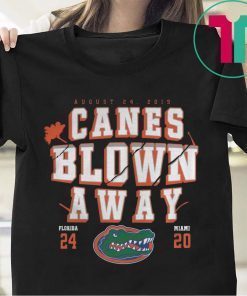 Canes Blown Away Florida Gators vs Miami Hurricanes T-Shirt