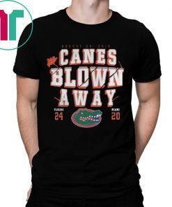 Canes Blown Away Florida Gators vs Miami Hurricanes T-Shirt