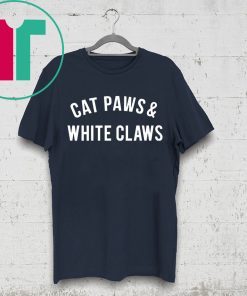 Cat Paws and White Claws T-Shirt for Mens Womens Kids