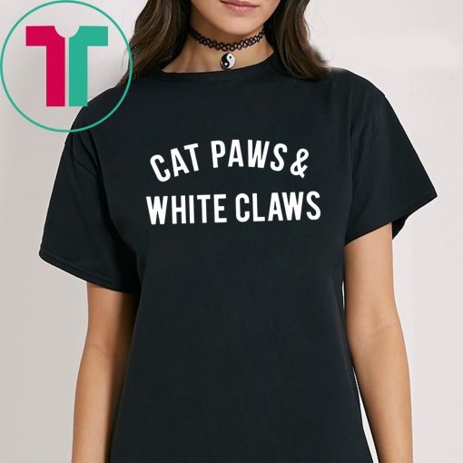 Cat Paws and White Claws T-Shirt for Mens Womens Kids