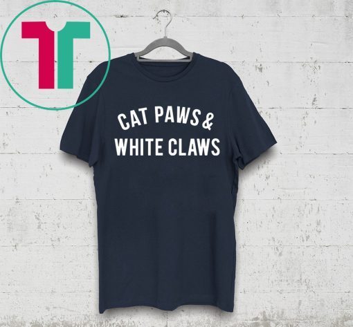 Cat Paws and White Claws T-Shirt for Mens Womens Kids