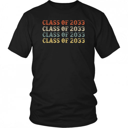 Class Of 2033 Grow With Me Pre-K Graduate Vintage T-Shirt