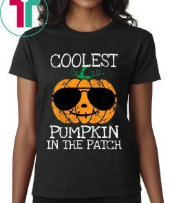 Coolest Pumpkin In The Patch Halloween Costume Boys Gift T-Shirt