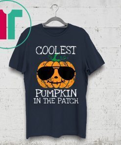 Coolest Pumpkin In The Patch Halloween Costume Boys Gift T-Shirt