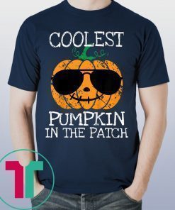 Coolest Pumpkin In The Patch Halloween Costume Boys Gift T-Shirt