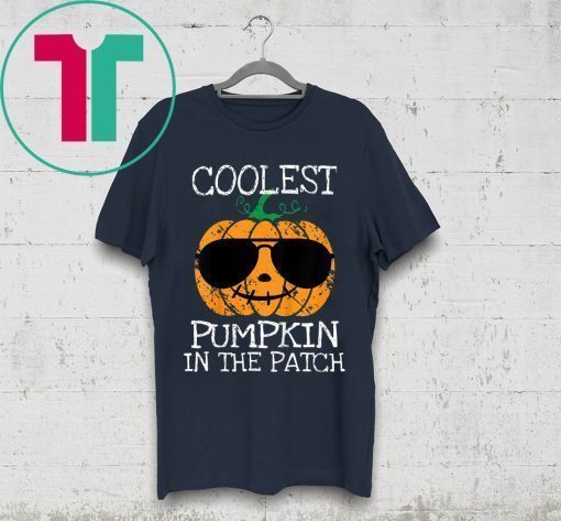 Coolest Pumpkin In The Patch Halloween Costume Boys Gift T-Shirt