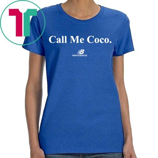 New Balance Call Me Coco Cori Gauff Blue Tee Shirt