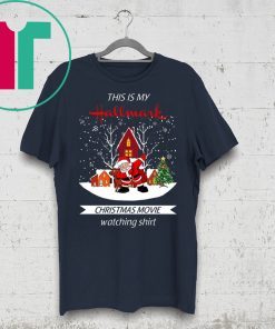 Funny Dabbing Santa Claus This Is Hallmark Christmas Movie Watching Shirt