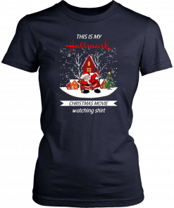 Dabbing Santa Claus This Is Hallmark Christmas Movie Watching Tee Shirt