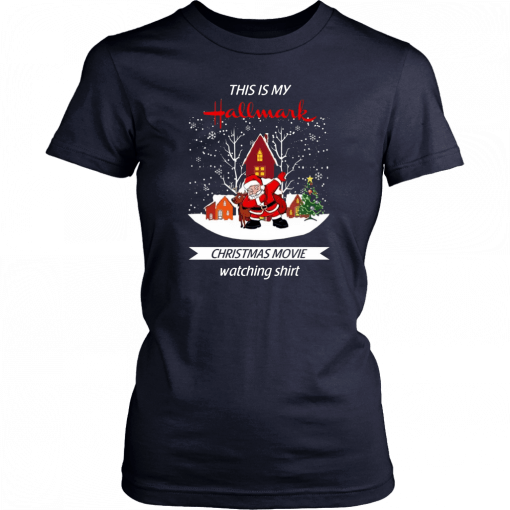 Dabbing Santa Claus This Is Hallmark Christmas Movie Watching Tee Shirt