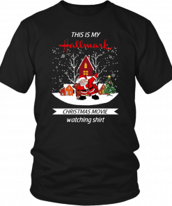 Dabbing Santa Claus This Is Hallmark Christmas Movie Watching Tee Shirt