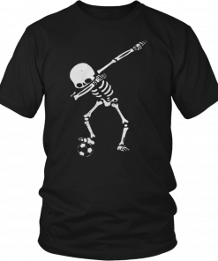 Dabbing Soccer skeleton 2019 T-Shirt