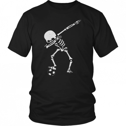 Dabbing Soccer skeleton 2019 T-Shirt