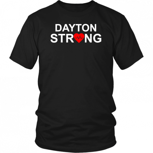 Dayton Strong Heart Heartbeat Tee Shirt