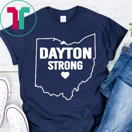 Dayton Strong Ohio Map 937 Strong T-Shirt