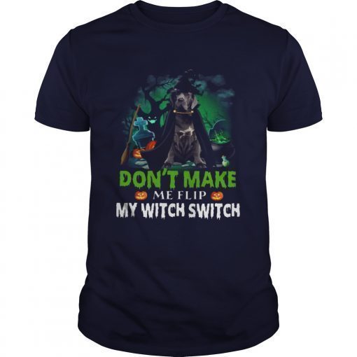 Dont Make Me Flip My Witch Smitch Neapolitan Mastiff Witch Lovers JackOLanterns Halloween Shirts