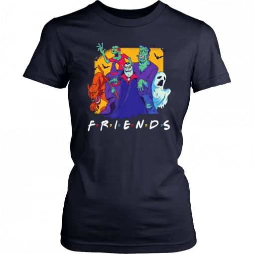 Dracula Werewolf Frankenstein Monster Bash Halloween Friends 2019 Tee Shirt