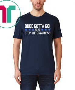 Dude Gotta Go Stop The Craziness 2020 T-Shirt