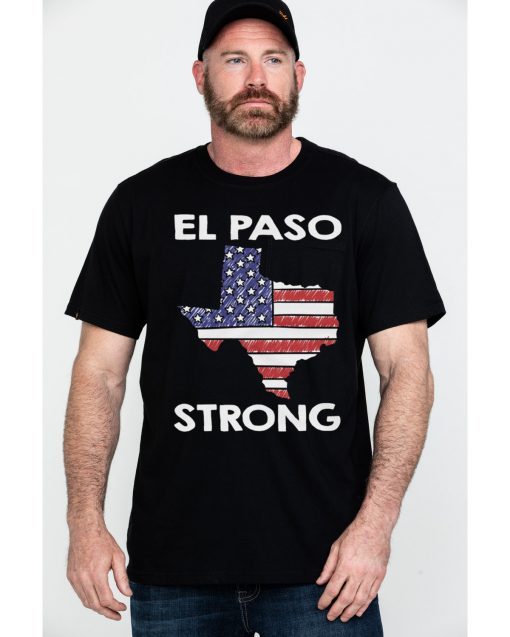 El Paso Strong Texas Lover Gifts American Flag T-Shirt