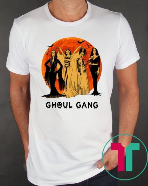 Elvira, Morticia, Lily, Bride Ghoul Gang Shirt for Mens Womens Kids