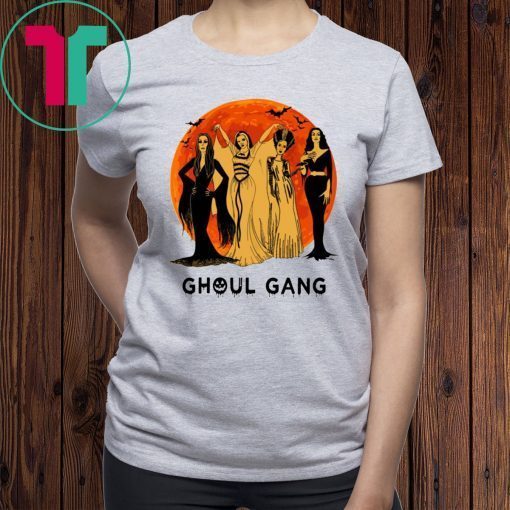 Elvira, Morticia, Lily, Bride Ghoul Gang Shirt for Mens Womens Kids