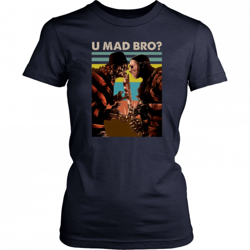 Freddy Krueger And Jason Voorhees U Mad Bro Funny Halloween Classic Tee Shirt