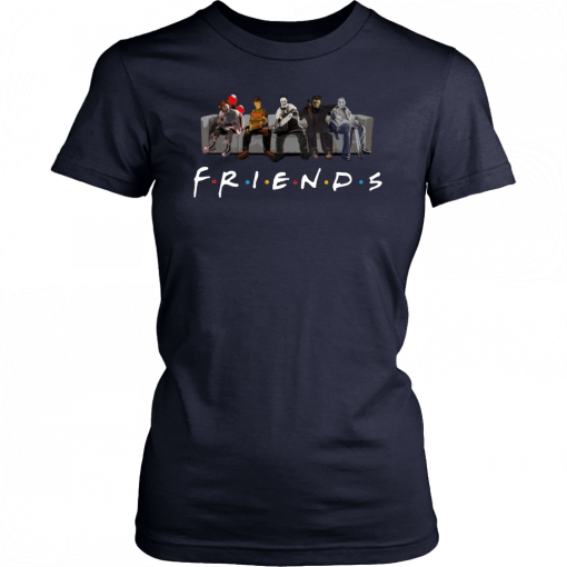 Friends IT Spooky Clown Jason Squad Funny Halloween Scary Costume 2019 T-Shirt