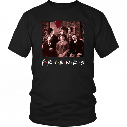 Friends IT Spooky Clown Jason Squad Halloween Horror Funny Halloween Scary Costume Classic Unisex T-Shirt