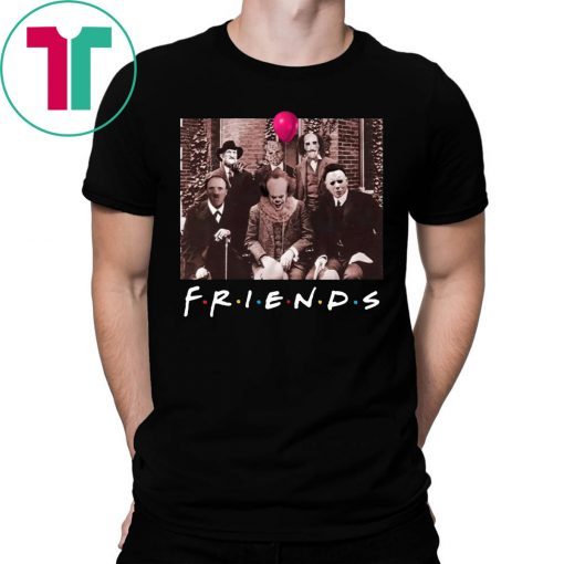 Friends IT Spooky Clown Jason Squad Halloween Horror T-Shirt