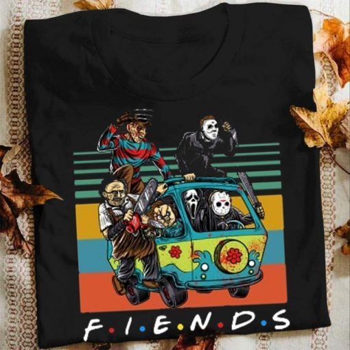 Friends Sanderson Sisters And Chill Funny Squad Goals Halloween Mickey Not So Scary 2019 T-Shirt